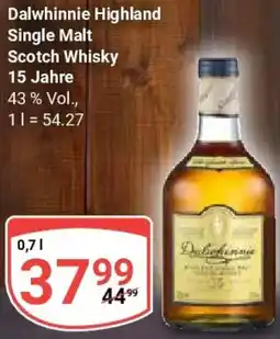 Globus Dalwhinnie Highland Single Malt Scotch Whisky 15 Jahre Angebot