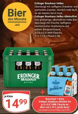 Globus Erdinger Brauhaus Helles Erdinger Brauhaus Helles Alkoholfrei Angebot