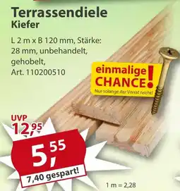 Sonderpreis Baumarkt Terrassendiele Kiefer Angebot