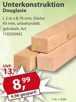 Sonderpreis Baumarkt Unterkonstruktion Douglasie Angebot