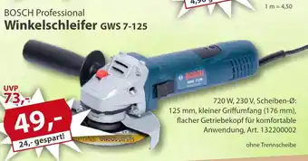 BOSCH Professional Winkelschleifer GWS 7-125