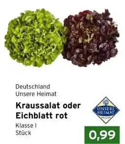 CAP Markt Deutschland Unsere Heimat Kraussalat oder Eichblatt rot Angebot