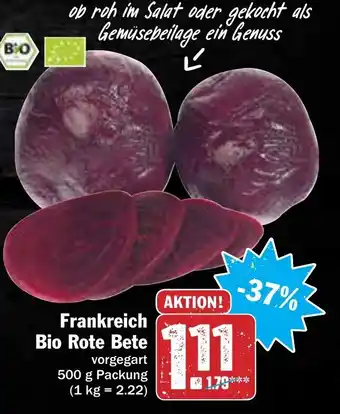 AEZ Frankreich Bio Rote Bete 500g Angebot