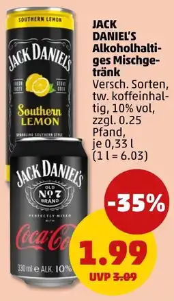 PENNY Jack daniel's alkoholhaltiges mischgetränk Angebot