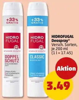 PENNY Hidrofugal deospray Angebot