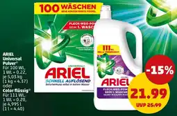PENNY Ariel universal pulver oder colorflüssig Angebot