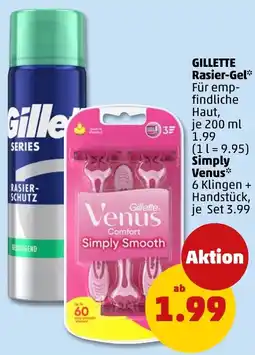 PENNY Gillette rasier-gel simply venus Angebot
