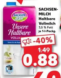 Kaufland Sachsenmilch haltbare vollmilch Angebot