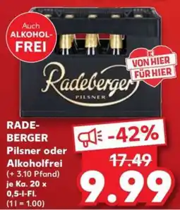 Kaufland Radeberger Pilsner oder Alkoholfrei Angebot