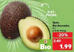 Kaufland Span. Bio-Avocados Angebot