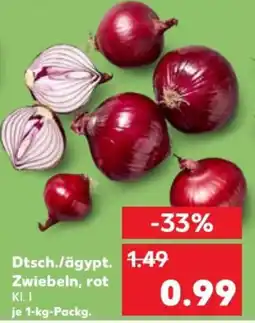 Kaufland Dtsch./ägypt. Zwiebeln, rot Angebot