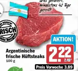 HIT Argentinische frische Hüftsteaks Angebot