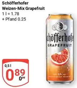 Globus Schöfferhofer Weizen-Mix Grapefruit Angebot