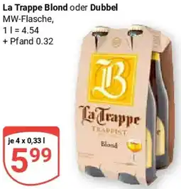 Globus La Trappe Blond oder Dubbel Angebot