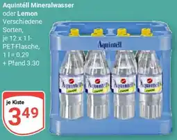 Globus Aquintéll Mineralwasser oder Lemon Angebot