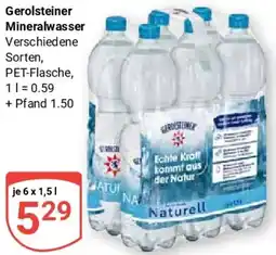 Globus Gerolsteiner Mineralwasser Angebot