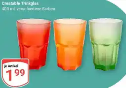 Globus Creatable Trinkglas Angebot