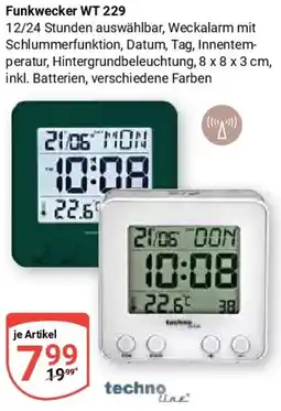 Globus Techno Line Funkwecker WT 229 Angebot