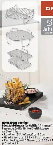 PENNY HOME IDEAS Cooking Edelstahl-Einsatz für Heißluftfritteuse Angebot