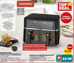 PENNY GRUNDIG Doppelkammer-Heißluftfritteuse FRY 7620L Angebot