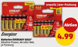 PENNY Energizer Batterien EVEREADY GOLD Angebot