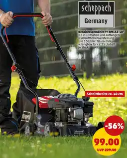 PENNY Scheppach Benzinrasenmäher PY-RM132-40 Angebot