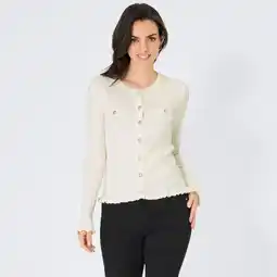 NKD Damen-Zopfstrickjacke mit Knopfleiste Angebot