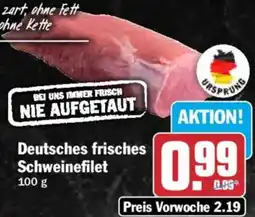 HIT Deutsches frisches Schweinefilet Angebot