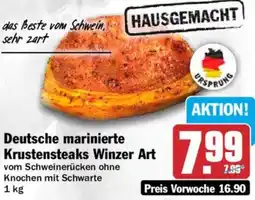 HIT Deutsche marinierte Krustensteaks Winzer Art Angebot