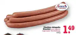 Scheck-in-Center Cheddar-Jalapeño Knacker Angebot