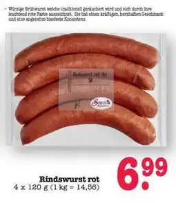 Scheck-in-Center Rindswurst rot Angebot