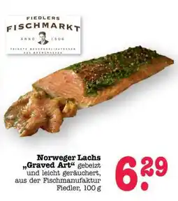 Scheck-in-Center Norweger Lachs „Graved Art“ Angebot