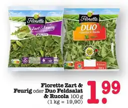 Scheck-in-Center Florette Zart & Feurig oder Duo Feldsalat & Rucola Angebot