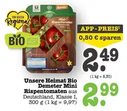 Scheck-in-Center Unsere Heimat Bio Demeter Mini-Rispentomaten Angebot
