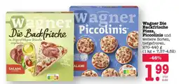 Scheck-in-Center Wagner Die Backfrische Pizza, Piccolinis Angebot