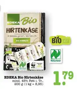 Scheck-in-Center EDEKA Bio Hirtenkäse Angebot