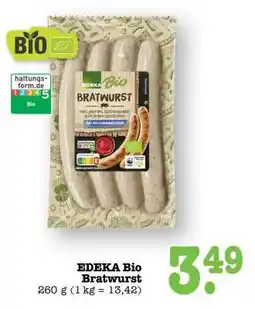 Scheck-in-Center EDEKA Bio Bratwurst Angebot