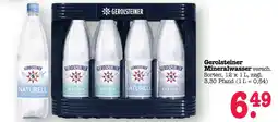 Scheck-in-Center Gerolsteiner Mineralwasser Angebot
