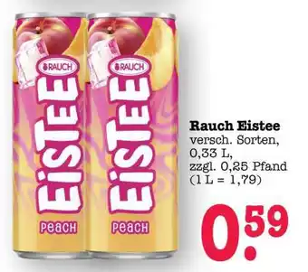 Scheck-in-Center RAUCH Eistee Angebot