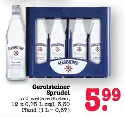 Scheck-in-Center Gerolsteiner Sprudel Angebot