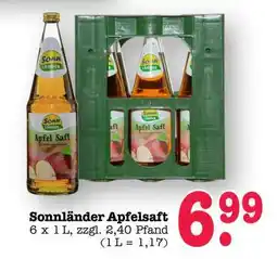 Scheck-in-Center Sonnländer Apfelsaft Angebot