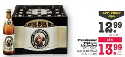 Scheck-in-Center Franziskaner Trüb auch Alkoholfrei Angebot
