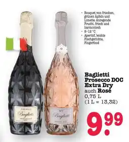 Scheck-in-Center Baglietti Prosecco DOC Extra Dry auch Rose Angebot