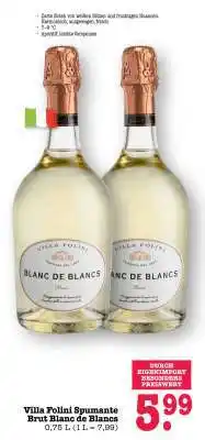 Scheck-in-Center Villa Folini Spumante Brut Blanc de Blancs Angebot
