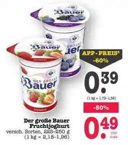 Scheck-in-Center Der große Bauer Fruchtjoghurt Angebot