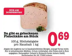 Scheck-in-Center Gebackener Fleischkäse am Stück Angebot
