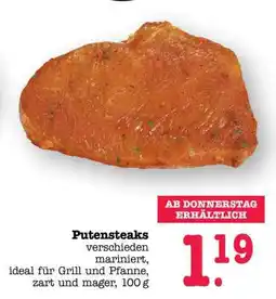 Scheck-in-Center Putensteaks Angebot