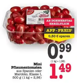 Scheck-in-Center Mini Pflaumentomaten Angebot