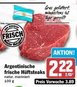 HIT Argentinische frische Hüftsteaks Angebot