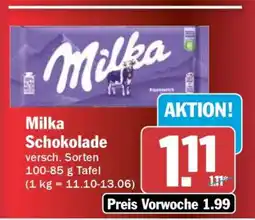 HIT MILKA Schokolade Angebot